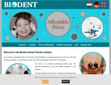 Tablet Screenshot of biodent-info.hu